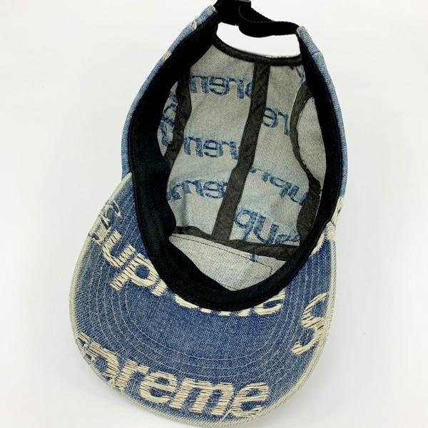 Supreme（シュプリーム） Frayed Logos Denim Camp Cap キャップ