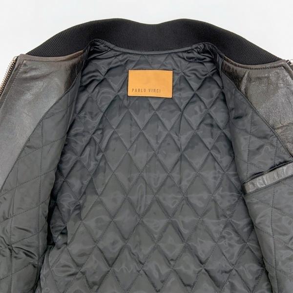 ジャケット・アウター PABLO VINCI Leather bomber jacket M Leather bomber jacket – Pablo vinci