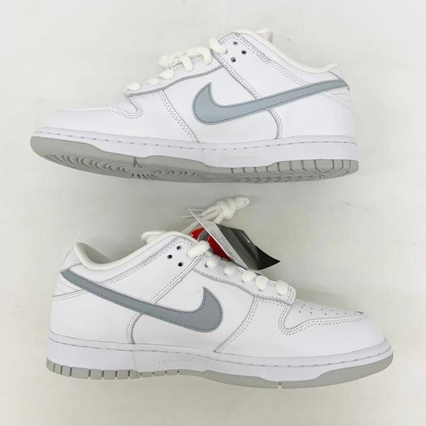 【24cm】Supreme nike SB dunk low 白 White Supreme × Nike SB Dunk Low White - メルカリ