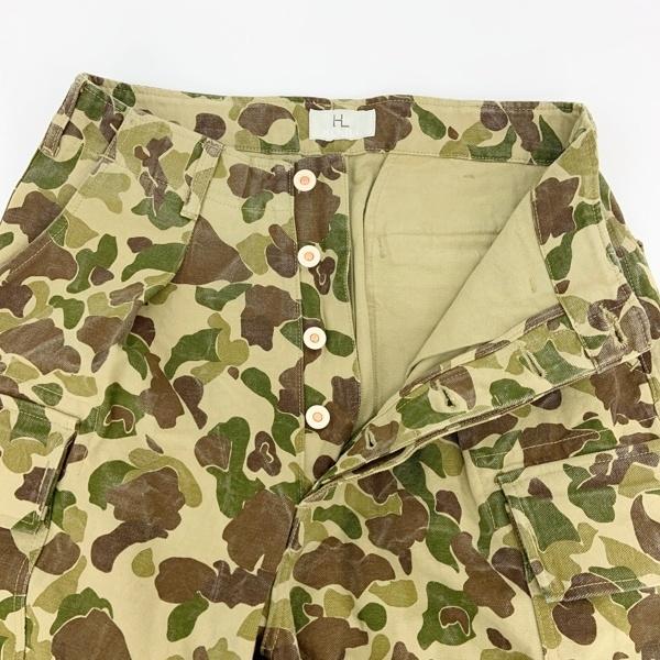 希少 HERILL ダックカーゴパンツ 迷彩 カモフラージュ柄 サイズ2 HERILL ヘリル カーゴパンツ ダックパンツ 23-030-HL-8030-3 Duck