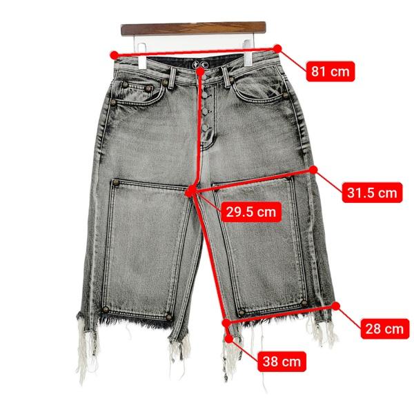 THUG CLUB（サグクラブ） DOUBLE KNEE DAMAGE SHORTS ダブルニー