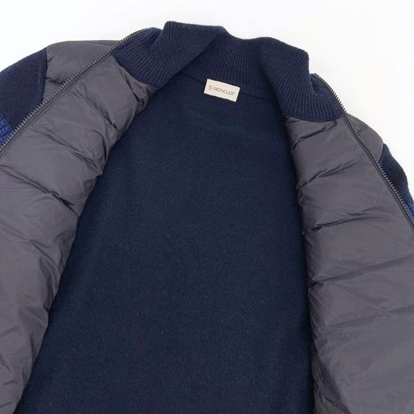 鑑定済・美品★モンクレール　CARDIGAN TRICOT ニット切り替えダウン MONCLER モンクレール CARDIGAN TRICOT ニット切替 ダウン