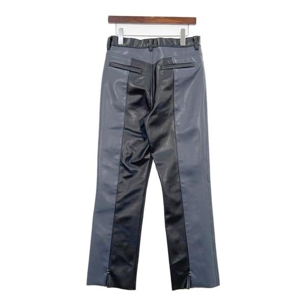 パンツ AVALONE wide trousers AVALONE（アヴァロン） フェイクレザー 合皮 パンツ ボトムス 2 TONE