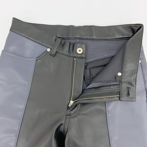 AVALONE（アヴァロン） フェイクレザー 合皮 パンツ ボトムス 2 TONE