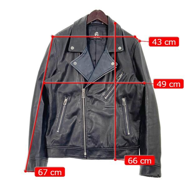 Paul Smith ポールスミス ダブルライダースジャケット 革ジャン 美品