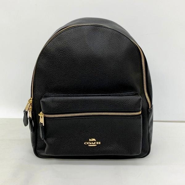 COACH（コーチ） リュック F30550 レザー バッグ レディース ブラック