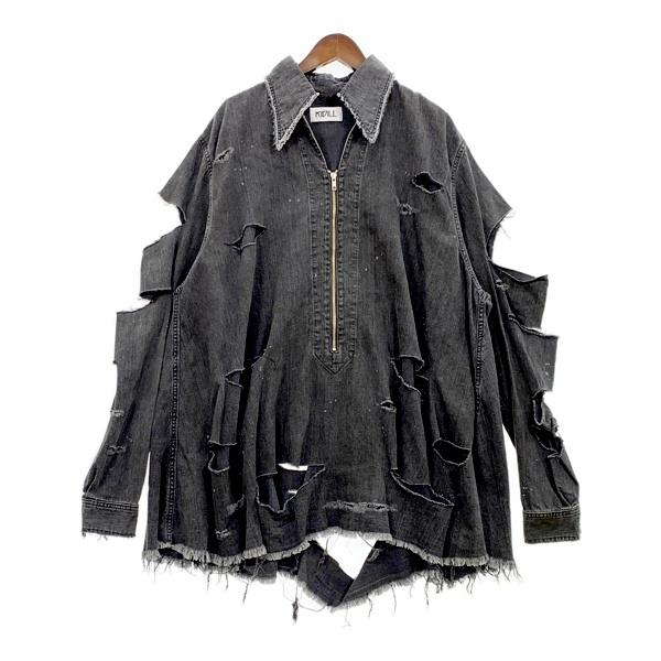 KIDILL（キディル） プルオーバー デニムシャツ DESTROY PULLOVER
