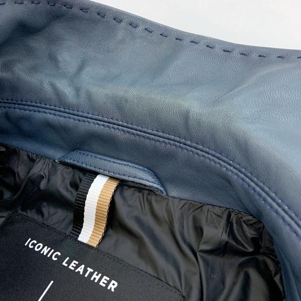 【激レア 美品】ヒューゴボス　レザーブルゾン　レザージャケット　ラムレザー　M 楽天市場】HUGO BOSS ヒューゴボス レザージャケット 50518906 メンズ