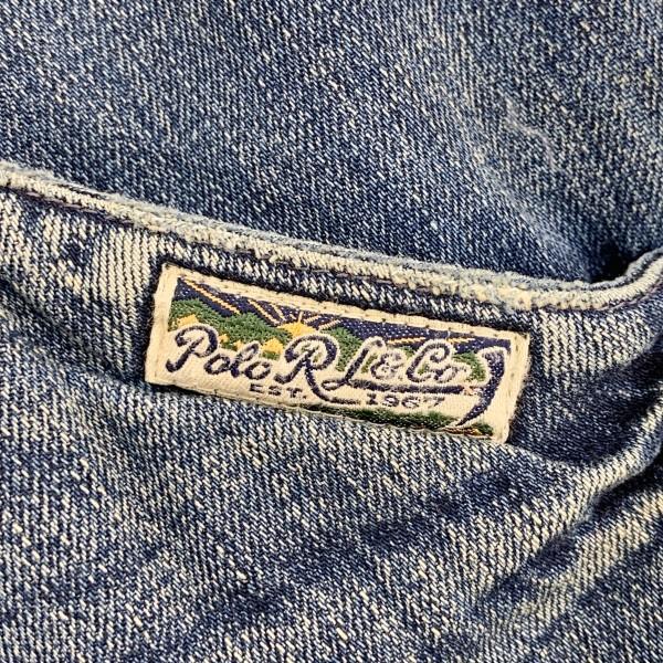 POLO RALPH LAUREN（ポロ・ラルフローレン） ネイティブ柄 レザー切替