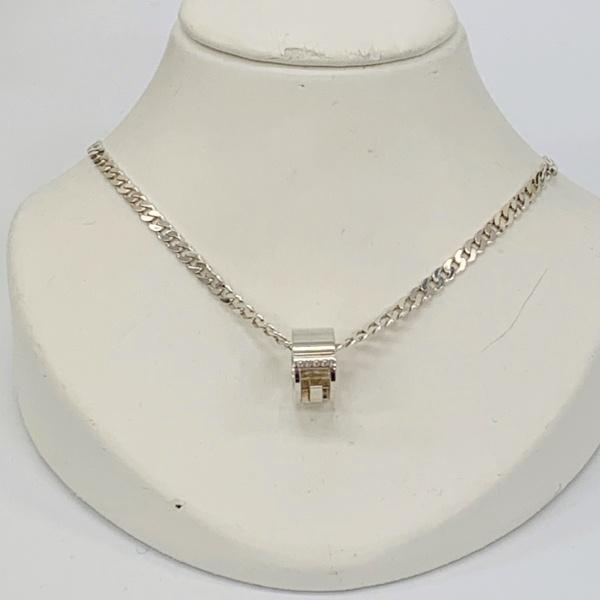 【超美品】GUCCI カットアウトG ネックレス 男女兼用 シルバー925 GUCCI（グッチ） カットアウトG ネックレス ペンダント アクセサリー