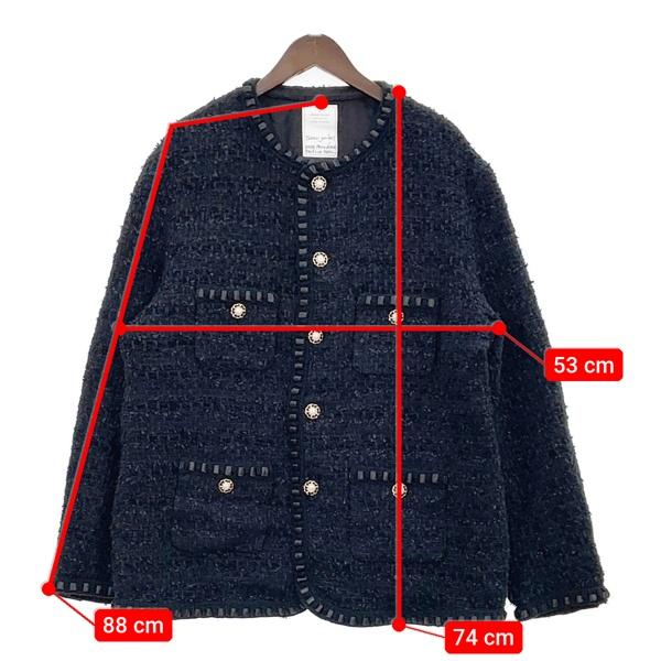 ジャケット・アウター READYMADE TWEED JACKET / BLK READY MADES（レディメイド） READYMADE TWEED JACKET PEARL ツイード