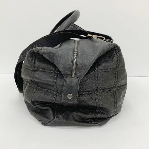 Giorgio Armani 黒 レザーボストンバッグ undefined