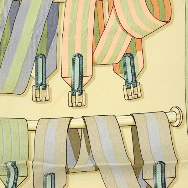 HERMES（エルメス） スカーフ チーフ カレ45 ベルト柄 シルク