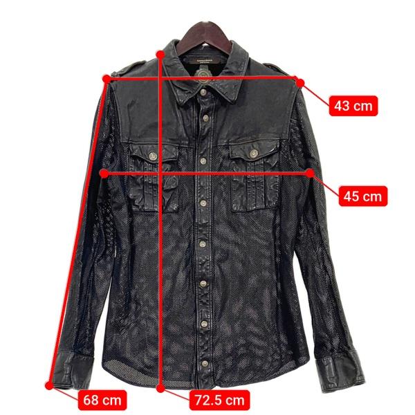 SANTACROCE サンタクローチェ バッファローレザー シャツ ジャケット