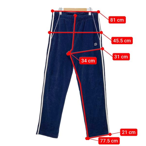 KENZO（ケンゾー） 24AW 刺繍 ベルベット トラックパンツ FE65PA8144VD