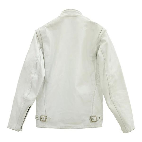 Schott★ショット★シングルライダース★レザー★ダメージ加工 ホワイト白 2025年最新】SCHOTT カラー：ホワイト系 シングルライダースの人気