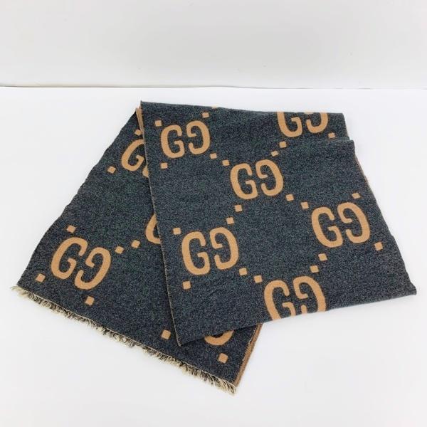 GUCCI（グッチ） GGジャガード マフラー ストール ショール ウール