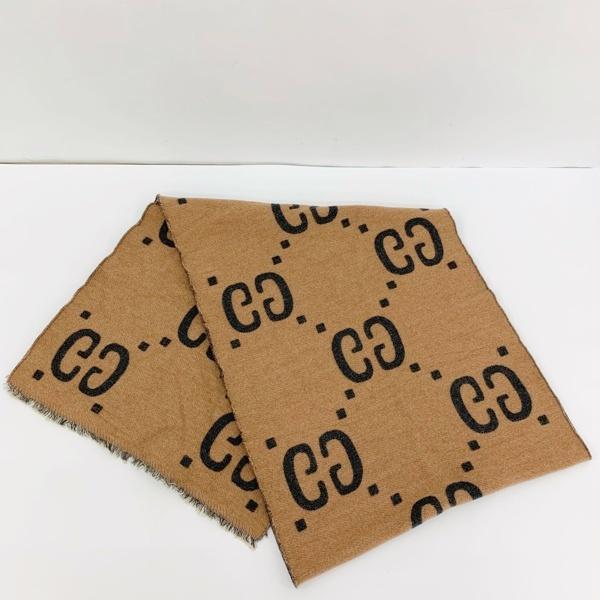 GUCCI（グッチ） GGジャガード マフラー ストール ショール ウール