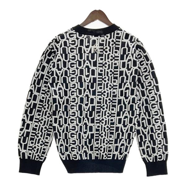 バーグ1PIU1UGUALE3 GOLF Vネックフルロゴ ニット BG バーグ1PIU1UGUALE3 GOLF Vネックフルロゴ ニット BG M【未使用