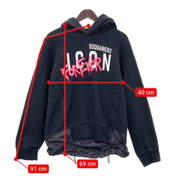 美品★ディースクエアード フーディー レディース スウェットパーカートレーナー DSQUARED2（ディースクエアード） スウェット パーカー トレーナー