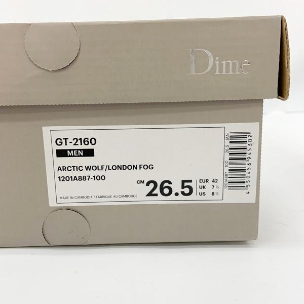 ASICS Dime アシックス ダイム スニーカー GT-2160 1201A887-100 ローカット シューズ 箱付き メンズ 26.5cm ホワイト系 靴 DF18268■の画像