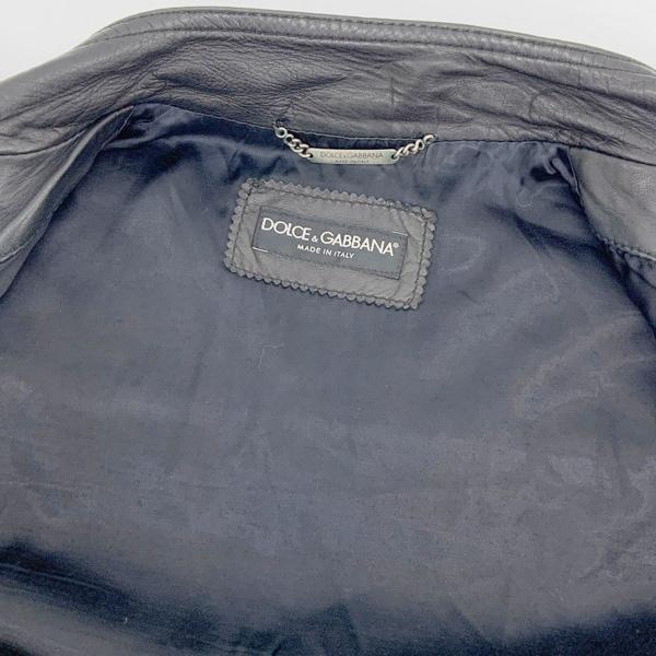 ドルチェ&ガッバーナ　ライダース　新品未使用品　サイズ52 Dolce＆Gabbana】ドルチェアンドガッバーナ『レザーライダース