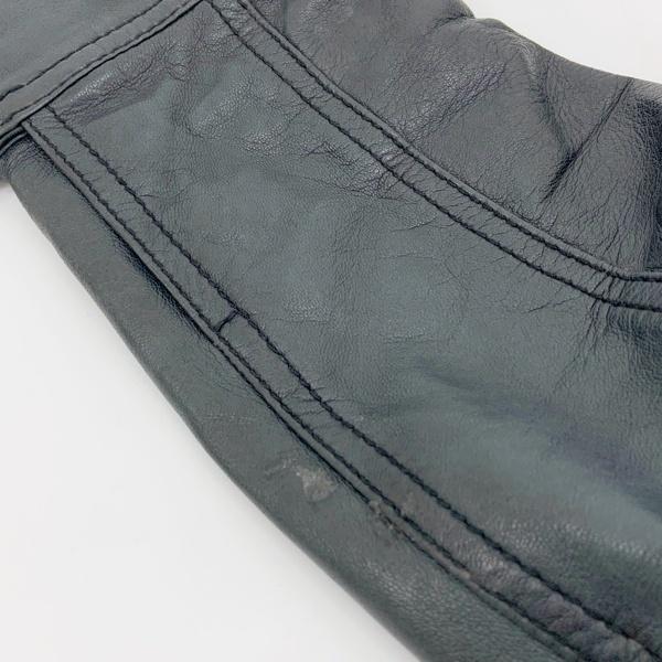 ドルチェ＆ガッバーナライダーズブルゾン専用 Dolce & Gabbana ラムレザー ライダースジャケット ドルチェアンド