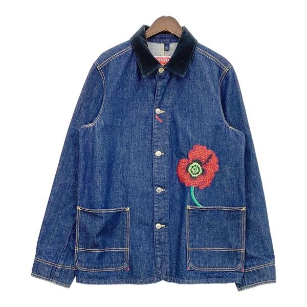 KENZO（ケンゾー） フラワー 刺繍 ワークウェア デニムジャケット 