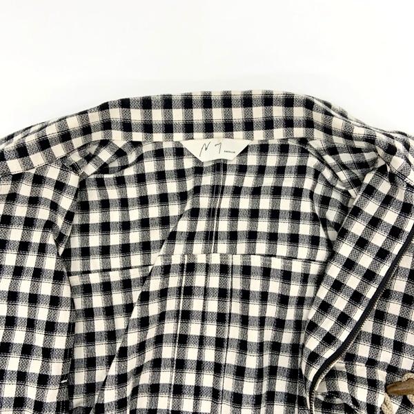 アンセルム　チェック ジップアップシャツ　ショートプルゾン ANCELLM（アンセルム） チェック ジップアップシャツ CHECK SHORT
