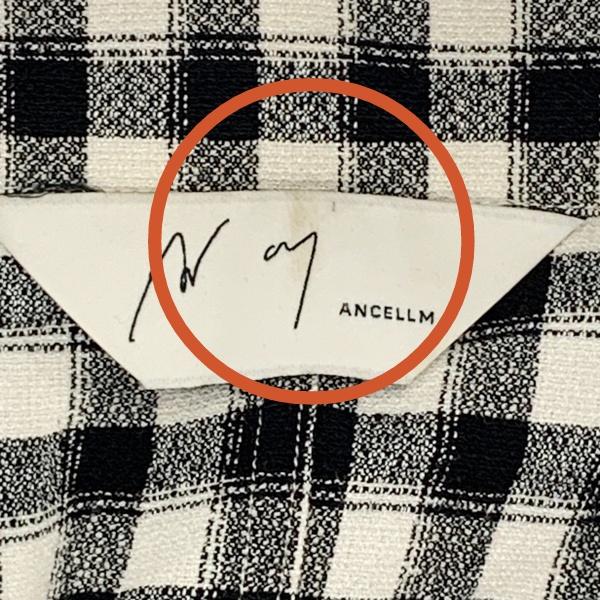 ANCELLM（アンセルム） チェック ジップアップシャツ CHECK SHORT