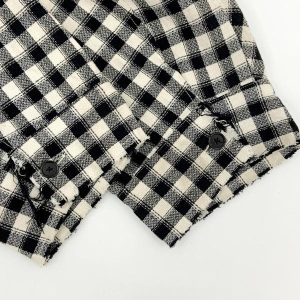 ANCELLM（アンセルム） チェック ジップアップシャツ CHECK SHORT