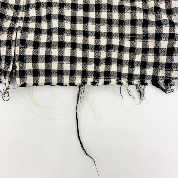 ANCELLM（アンセルム） チェック ジップアップシャツ CHECK SHORT