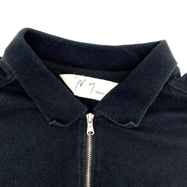 ANCELLM（アンセルム） ハーフジップ ポロシャツ HALF ZIP POLO LS 