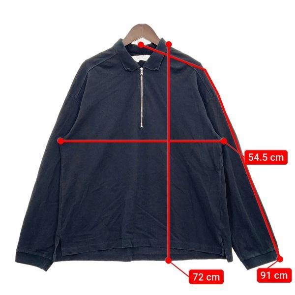 ANCELLM（アンセルム） ハーフジップ ポロシャツ HALF ZIP POLO LS 