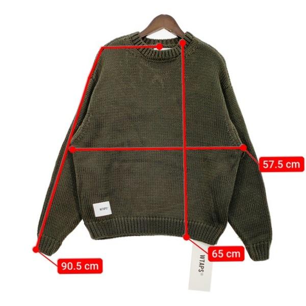 WTAPS（ダブルタップス） バックロゴ クルーネック ニット セーター