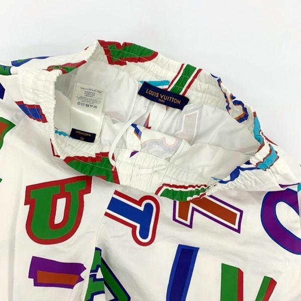 【極美品、レア】ルイヴィトン NBAコラボ ハーフパンツ　白 L LOUIS VUITTON（ルイ・ヴィトン） LOUIS VUITTON NBA ショートパンツ