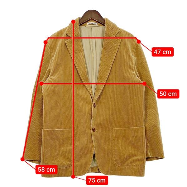 AURALEE（オーラリー） コーデュロイ テーラード ジャケット A7AJ01FN