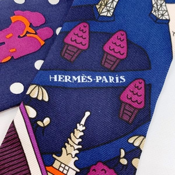 HERMES（エルメス） ミニ スカーフ ツイリー 新パリの恋人たち Les