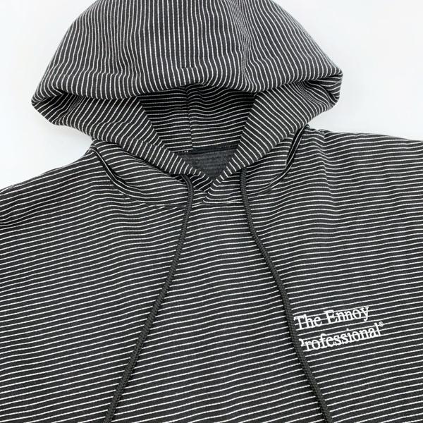 ENNOY エンノイ 24AW ボーダー プルオーバー パーカー AW24BRENCT02NTL 