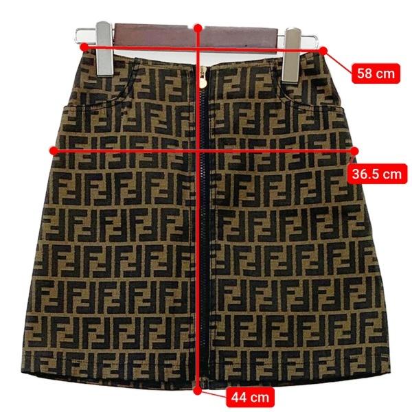 FENDI（フェンディ） ミニスカート ズッカ柄 FFロゴ ミニスカート 総柄
