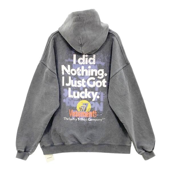 vetements パーカー 22aw IGOTLUCKY フーディ VETEMENTS（ヴェトモン） I Got Lucky Hoodie アイガットラッキー