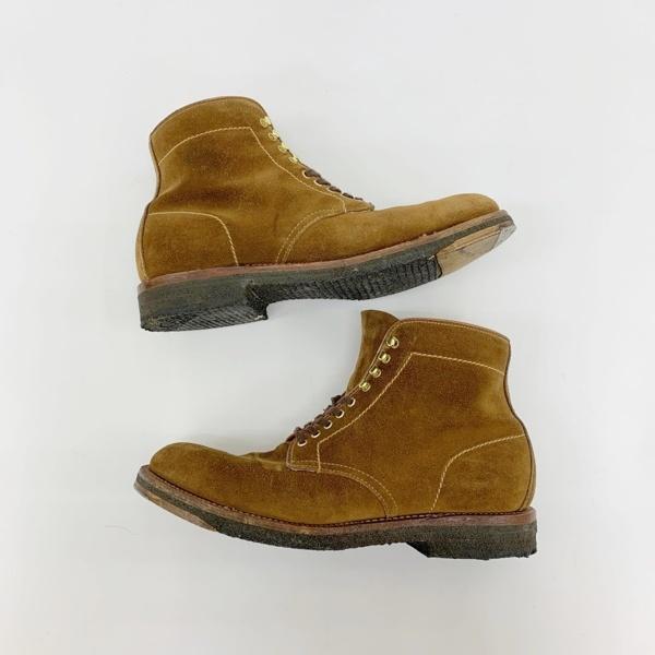 週末限定セール　オールデン　Alden　7h スエード　Vチップ　ブラウン ALDEN（オールデン） 46054H ブーツ シューズ スナッフスエード メンズ