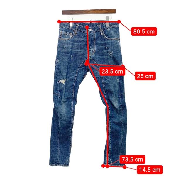 DSQUARED2（ディースクエアード） バイカーデニムパンツ ジーンズ TIDY