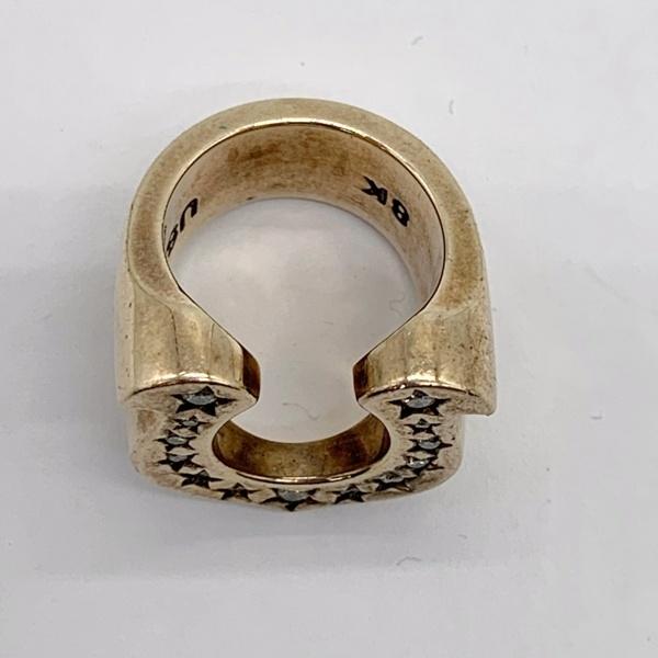 TENDERLOIN テンダーロインホースシュー　8K ダイヤ入り10号ゴールド TENDERLOIN（テンダーロイン） 8K ホースシュー ダイヤ リング チック