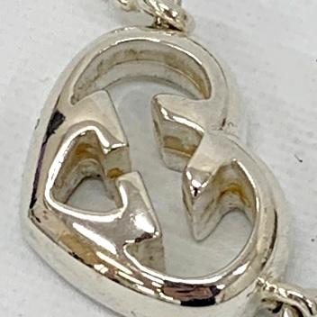 GUCCI（グッチ） ハートネックレス SV925 インターロッキングG