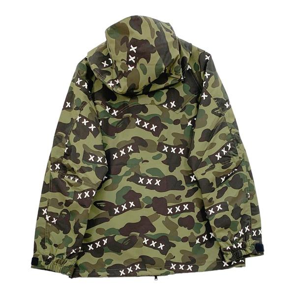 A BATHING APE アベイシングエイプ GOD SELECTION XXX スノーボード ジャケット SNOWBOARD JACKET メンズ Mサイズ カーキ アウター DM18073■の画像