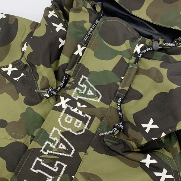 A BATHING APE アベイシングエイプ GOD SELECTION XXX スノーボード ジャケット SNOWBOARD JACKET メンズ Mサイズ カーキ アウター DM18073■の画像
