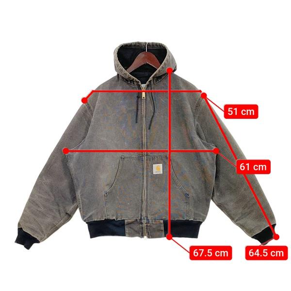 （希少サイズ・ヒゲあり‼️）Carhartt アクティブジャケット短丈　グレー 00's “Carhartt” Active Jacket GRAY SIZE XL 00年代 カーハート