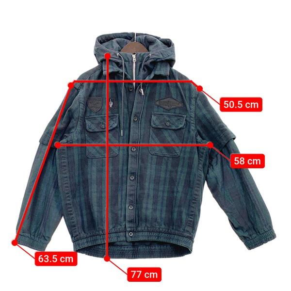 sacai（サカイ） ジャケット ブルゾン Gonz Multi Patch Plaid Hoodie