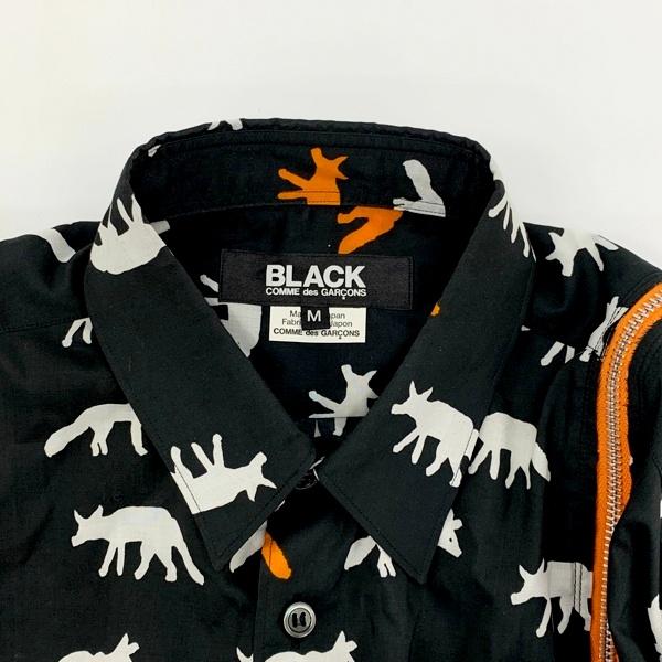 BLACK COMME des GARCONS ブラック コム デ ギャルソン Zip L/S Animal
